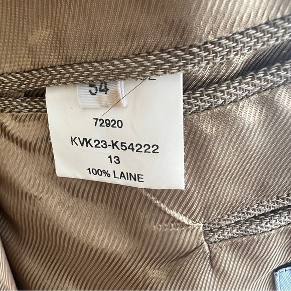 Kenzo Men Blazer Tan Made  in France 100% Wool Designer Size 54 - Picture 11 of 12